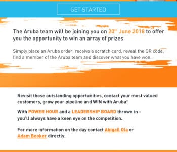 Aruba will be comimg to an office near you!